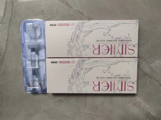 Relleno cutáneo transparente para labios y rostro 24 mg/ml de ácido hialurónico