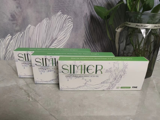 Relleno cutáneo transparente para labios y rostro 24 mg/ml de ácido hialurónico
