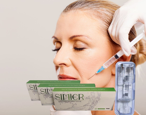 CE Ácido hialurónico Relleno facial de piel para labios Relleno de arrugas inyectables