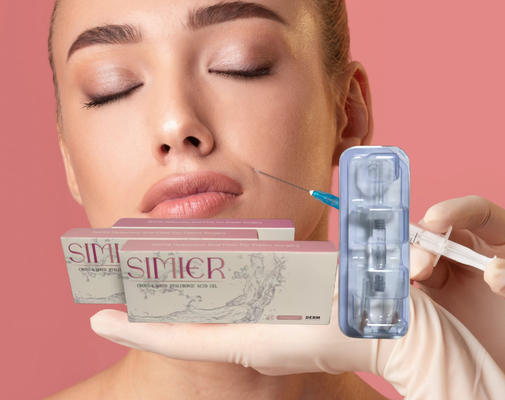 CE Ácido hialurónico Relleno facial de piel para labios Relleno de arrugas inyectables