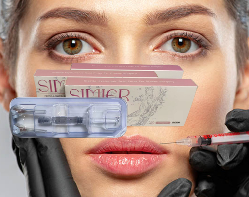 Relleno de labios dérmicos femenino con ácido hialurónico 2 ml HA