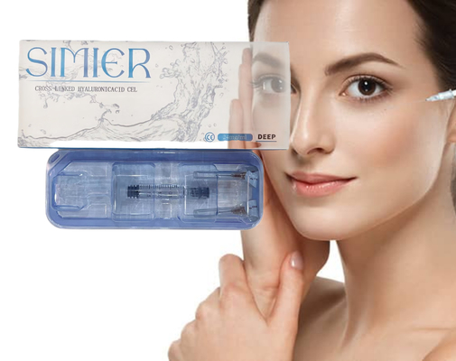 CE 1 ml de relleno cutáneo facial de piel profunda Ácido hialurónico HA Rellenes labiales Antienvejecimiento