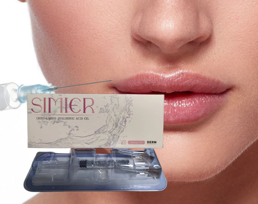 Cirugía Plástica Relleno cutáneo facial Ácido hialurónico Inyecciones para labios 1 ml Siringa