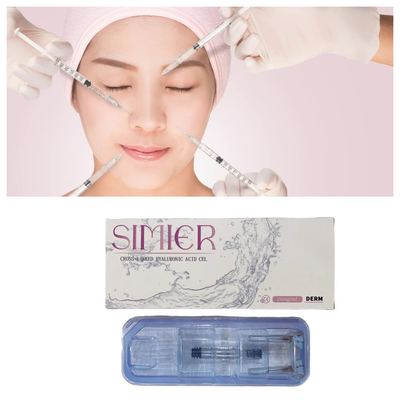 Cirugía Plástica Relleno cutáneo facial Ácido hialurónico Inyecciones para labios 1 ml Siringa