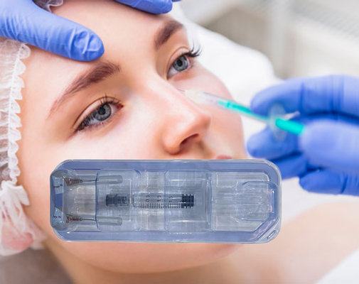 Cuidado de la piel labios Facial Relleno dérmico Cruzado de Hyaluronato de sodio de grado farmacéutico