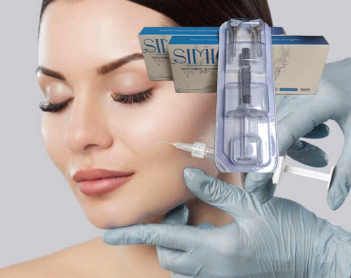 Relleno de labios cutáneos enlace cruzado Relleno cutáneo facial Ácido hialurónico inyectable