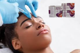 Inyecciones de Botox con alérgeno en polvo blanco para las arrugas en la frente